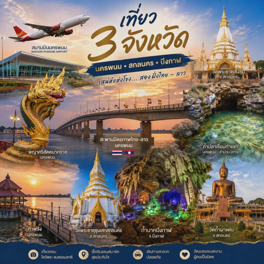 เหมารถตู้นครพนมt3 รถตู้นครพนมนำเที่ยว